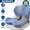 Light Gray, variant on INSMART Ergonomic Seat Cushion with Lumbar Support - Gel Memory Foam Pillow for Office Chair, Car & Wheelchair, Light Gray