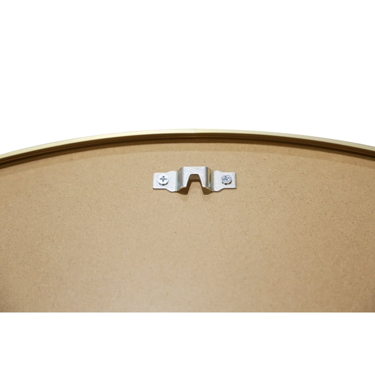 Better Homes & Gardens 28 Inch Gold Aluminum Round Wall Mirror photo 3