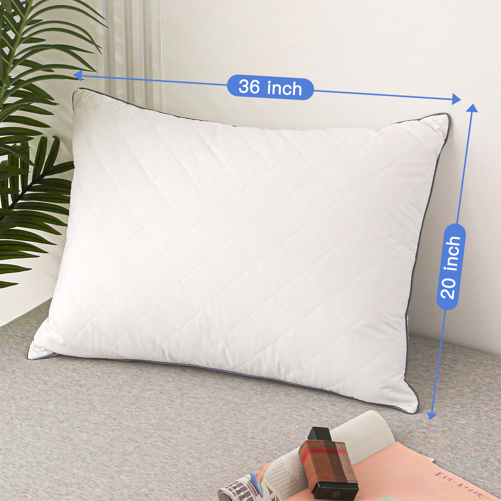 Airensky Soft King Down Bed Pillows - Multi-Angle Sleep (2 Count)