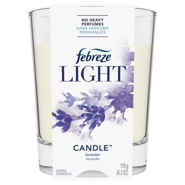 Febreze Light OdorEliminating Air Freshener Candle, Lavender, 1 ct