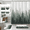 Mist Forest, variant on Inhousolu 4-Piece Shower Curtain Set with Bathroom Rugs, Water-Repellent Shower Curtain, Non-Slip Bath Mat, Toilet Lid Cover, U-Shaped Toilet Rug, 12 Hooks, 72 x 72 Inch, Plantain Leaves