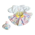thumbnail image 3 of Ropa de peluche de pato para muñecas de 15 cm. Cómodo atuendo para muñecas de peluche. Conjunto de vestido de pastel, 3 of 9
