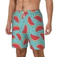 thumbnail image 2 of Balery Watermelon Mens Swim Trunks Swim Shorts for Men Quick Dry Inseam Beach Shorts with Compression Liner Pocket-X-Large, 2 of 9