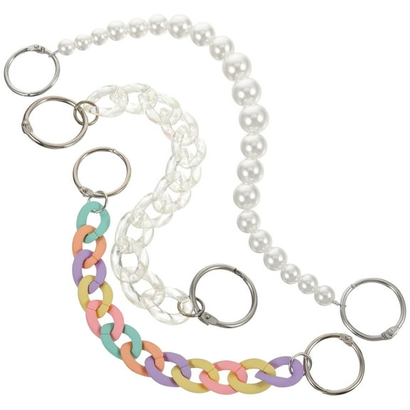 SWETRACE 3Pcs Set Fashion Shoe Charms Accessories Diy Chain for Sandals Sneakers Boots Party Daily Use 10.6x1.2in