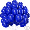 thumbnail image 1 of Yanonmyfd 100 Pack 12 inch Navy Blue Latex Balloons - Round Dark Blue Balloons for Birthday Party, Graduation, Wedding, Anniversary, Baby Shower Decorations,Royal Blue, 1 of 24