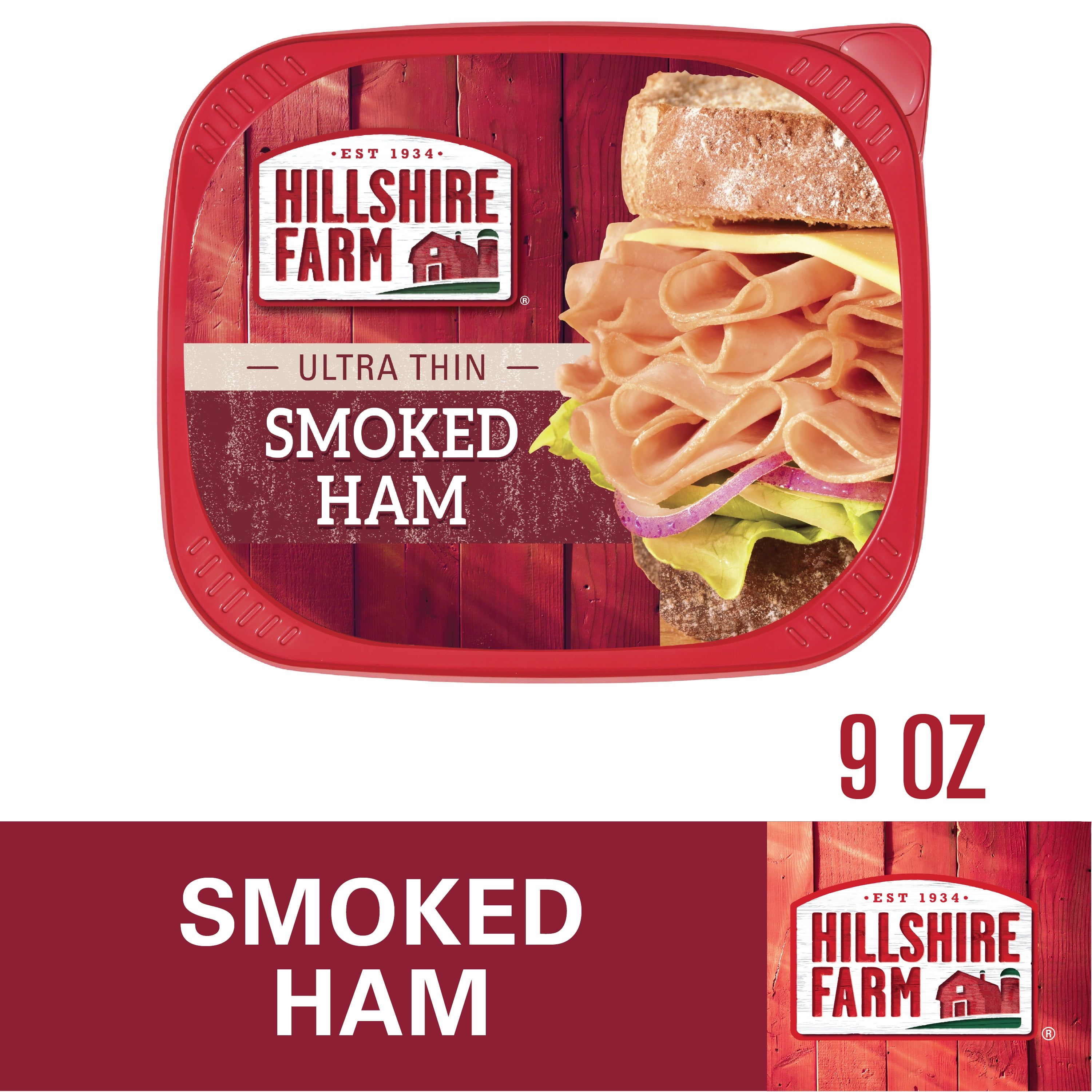 Hillshire Farm Ultra Thin Sliced Smoked Ham Deli Meat 9 Oz Walmart Com Walmart Com