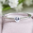 thumbnail image 1 of Luxury Female Small Heart Ring 100% Real 925 Sterling Silver Zircon Stone Ring Boho Promise Love Engagement Rings For Women, 1 of 4
