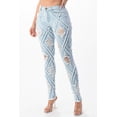 thumbnail image 3 of Gotta Have Them Diamond Distressed Ripped Skinny Jeans, 3 of 8