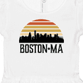 thumbnail image 4 of Inktastic Boston Massachusetts Skyline Sunset Girls Baby Dress, 4 of 5