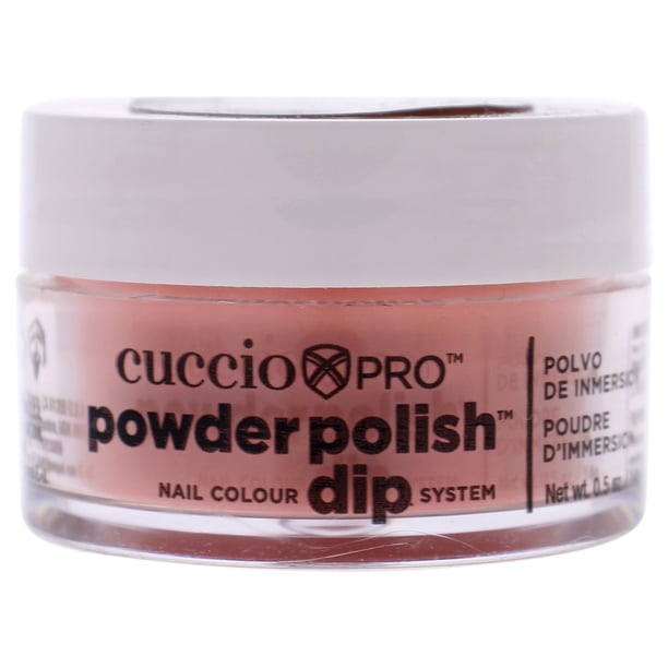 Polvo de uñas Cuccio Pro Powder Polish Nail Colour Dip System - Peach Nail Powder Dama 0.5 oz