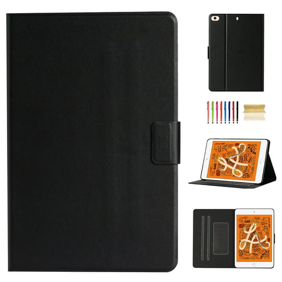 iPad mini Case, Dteck Slim Fit PU Leather Magnetic Flip Case Buitl-in Card Slots Auto Wake Sleep Cover For iPad mini 7.9 inch, Black