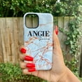 thumbnail image 2 of Personalised Fragment Marble Name iPhone 15 Pro Case, iPhone 13 Pro Max, 2 of 5