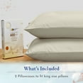 thumbnail image 3 of California Design Den 100% Cotton Pillowcases, Pillow Case Set of 2, Luxury 400 Thread Count Sateen Pillowcases, Match with Our 400 Thread Count Sheets, 3 of 8