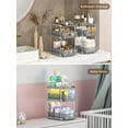 thumbnail image 6 of TAIMASI Pull-Out 3 Tier Bathroom Organizers and Storage, Under Sink Organizer, Kitchen Cabinet Organizer Gray, 2 (Count), 6 of 8