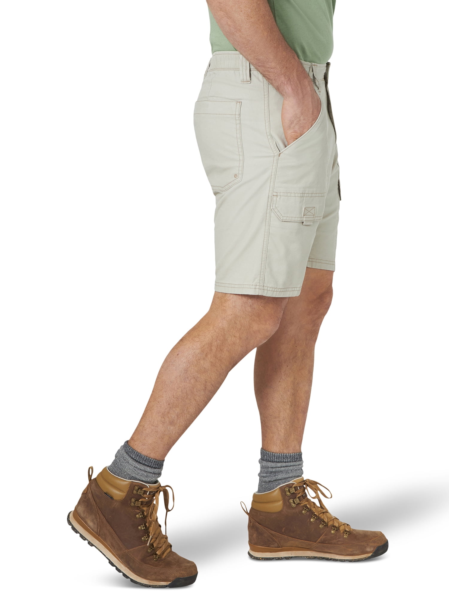 Wrangler Men's and Big Men's Outdoor Back Elastic Stretch Hiker Short