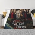 thumbnail image 2 of Fantasy Vampire Diaries Flannel Blanket Ultra-Soft Micro Fleece Throw Blanket For Bed Sofa Couch Car Office Unisex Adult Fuzzy Bed Blanket Cozy Kids Throw Blanket 40"x30", 2 of 7