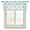 Green, variant on Pink Flamingos Semi Sheer Valance Curtains Summer Red Hibiscus Flower Tropical Plant Wave Stripes Voile Valances Curtain Rod Pocket Small Window Treatment for Kitchen Bathroom Cafe 54"x18"