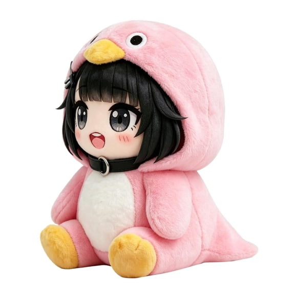 2pcs Gugu-Gaga Plush Doll 9.84in / 25cm Penguin Gugugaga Plush Hot Meme Figurines Pink