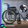 thumbnail image 4 of MEDICAL STORE Silla De Ruedas Ligera Adulto Mayor Todo Terreno Traslado Plegable Compacta Con Freno De Mano Rehabilitación Con Descansa Pies Abatible, 4 of 9