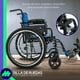 thumbnail image 4 of MEDICAL STORE Silla De Ruedas Ligera Adulto Mayor Todo Terreno Traslado Plegable Compacta Con Freno De Mano Rehabilitación Con Descansa Pies Abatible, 4 of 9
