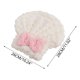 thumbnail image 3 of Toalla superabsorbente para el cabello para mujer, gruesa, de coral polar, con lazo, elástica, absorbente y de secado rápido, para uso doméstico., 3 of 8
