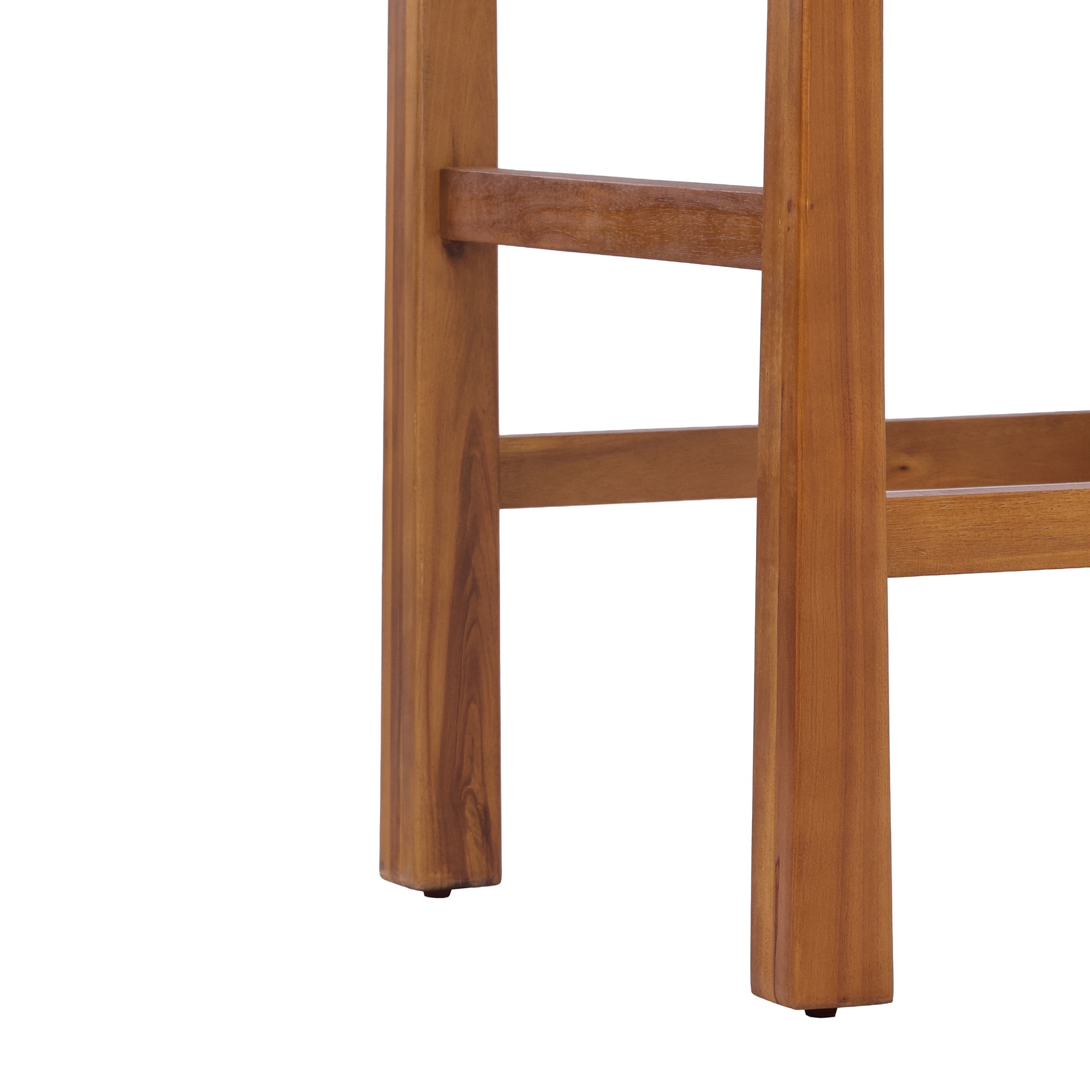 Christopher Knight Home Patio Wicker Counter Height Bar Stools, Acacia Wood Frame, Light Brown, Set of 2