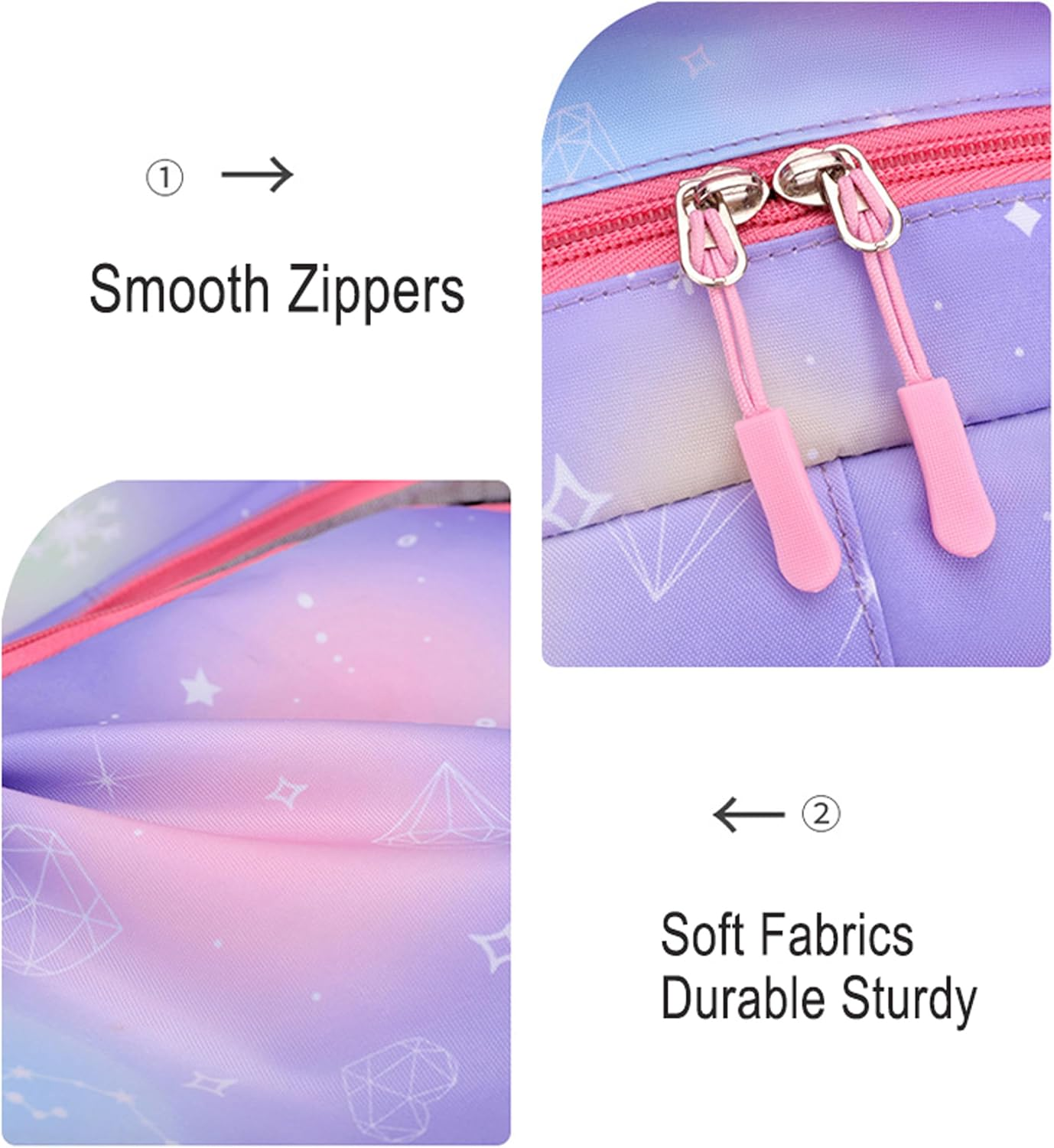 Mochilas escolares para niñas, bolsa de hombro para primaria y secundaria, para niños y adolescentes, rosa 6