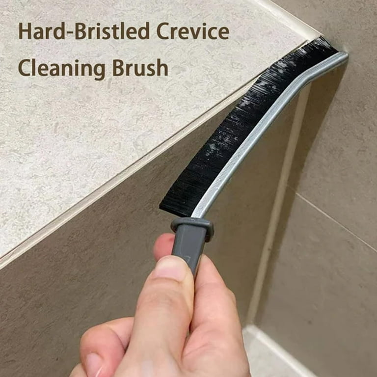 Hard-Bristled Crevice Cleaning Brush, Grout Cleaner Scrub Brush Deep Tile  Joints, Crevice Gap Cleaning Brush Tool, All-Around Cleaning Tool, Stiff