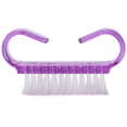 thumbnail image 2 of Handle Grip Nail Brush, Nail Brushes Fingernail Scrub Cleaning Brushes for Toes and Nails Cleaner, Pedicure Manicure Brush for Women Men Girls(Purple), 2 of 8
