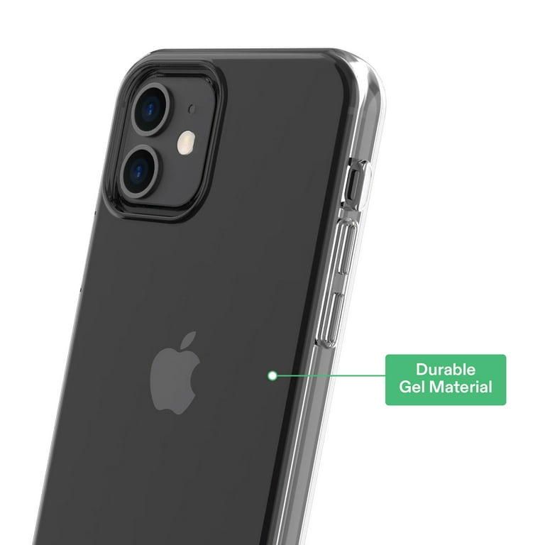 onn. Gel Phone Case for iPhone 12 / iPhone 12 Pro - Clear