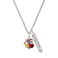thumbnail image 1 of Delight Jewelry Silvertone ABC Cutout School Slate Silvertone Sisters Best Friends Forever Bar Charm Necklace, 23", 1 of 4