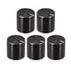 thumbnail image 1 of 5 piezas de botón de potenciómetro con eje estriado de aluminio negro, superficie lisa, botón rotativo 13mmx13mm para control de volumen, 1 of 3
