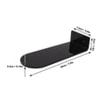 thumbnail image 4 of BIMZUC 6‑Piece Floating Acrylic Shoe Shelves – 7.9” Length, 2 Shoes per Shelf, Transparent Display for Sneakers, Basketball, Football – Black, 4 of 7
