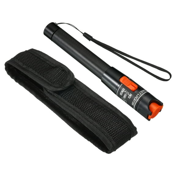 Uxcell Portable Fiber Optic Cable Tester, 10MW Visual Fault Locator Optical Power Meter Red Light Cable Test Equipment