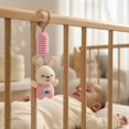 thumbnail image 3 of Kiddiway Stroller Hanging Plush Wind Chime – Soft Rattle for Car Seat, Crib, and Playtime, Perfect Baby Shower Gift, Stuffed Animals for Babies, 3 of 5