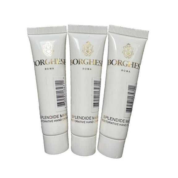 Lot of 3 Borghese Roma Splendide Mani Restorative Hand Cream 0.5 oz Per Each 3pc