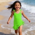 thumbnail image 2 of Shadoumai Girls Swimsuits Size 10-12 Ruffle Girls' Bikini Sets Adjustable Strap Girls Tankini Swimsuit Two Piece Girls Bathing Suit&nbsp;size 6 Allover Printed Swimwear with Cover Up Pants, 2 of 8