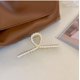 thumbnail image 5 of Pinza para el pelo, decoración de perlas de imitación, pinza para el pelo de plátano, accesorio de pasador para mujer #1 Ormromra, 5 of 6