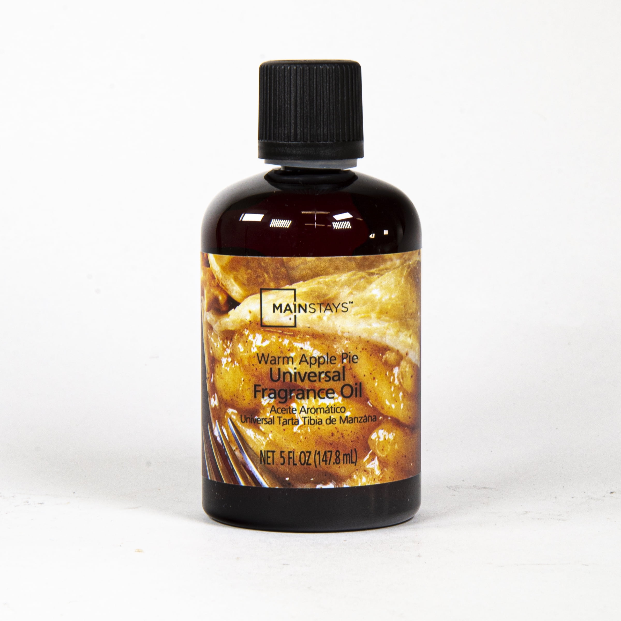 Mainstays Universal Fragrance Oil, Warm Apple Pie, 5 fl oz, for use with Fragrance Oil Diffusers, Fragrance Warmers, Potpourri, and Wicking Fragrance Diffusers