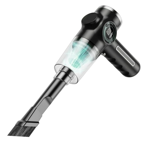 Aspiradora portátil para coche, aspiradora de mano de alta potencia, 120 W, recargable, fácil de limpiar, ideal para interiores de coche, escritorios, sofás, teclados y cajones.
