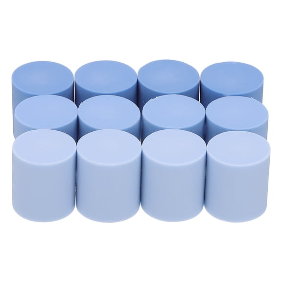 Uxcell Pencil Erasers, 12 Pcs Rubber Round Colorful Gradient Mini Cute Erasers, Blue