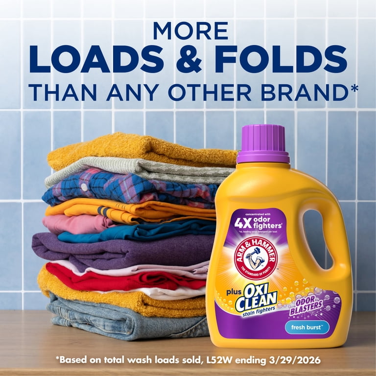 ARM & HAMMER Plus OxiClean with Odor Blasters Liquid Laundry