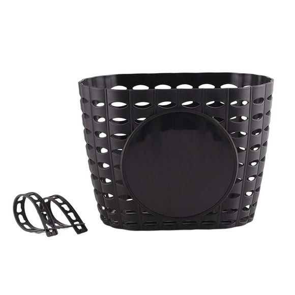 Portable Children Bike Storage Basket Removable Adjustable for Mountain Bike Black