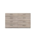 thumbnail image 3 of Atlin Designs Commode Double Moderne à 8 Tiroirs en Truffe, 3 of 10