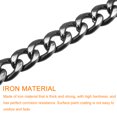 thumbnail image 4 of Uxcell Iron Flat Chain Strap, 16" Handbag Chains Purse Straps DIY Replacement, Black, 4 of 6