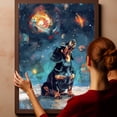 thumbnail image 6 of Pet Decor Starry Night Van Gogh Inspired Dalmatian Dog Pet Canvas Family Friend Peace Oil Painting Art Print Poster Wall Decor, 6 of 6