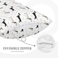 thumbnail image 3 of Gukieu Dachshund Dog Print Plush Pillow Cover, Hidden Zipper Pillow Protector without Pillow Core, Suitable for Bedroom, Office, Car Decoration-20"x30", 3 of 6