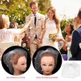 thumbnail image 2 of Birdcage Veil Wedding Bride Face Veil Mesh Birdcage Veil Wedding Hair Accessory, 2 of 3