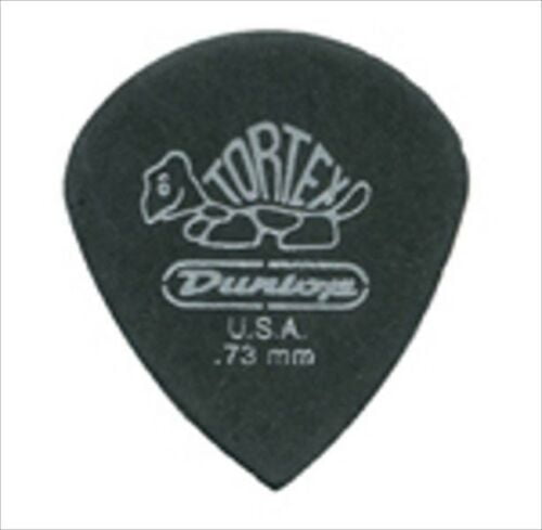Dunlop 482R.73 Tortex Pitch Black Jazz III, .73mm, 72/Bag