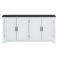 thumbnail image 4 of Harper & Bright Designs Wood Sideboard Buffet Cabinet with Storage, Console Cabinet with Doors for Hallway Entryway Living Room Dining Room, White, 4 of 12